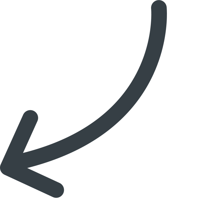 Curved arrow pointing down and to the left