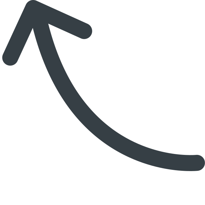Curved arrow pointing up and to the left