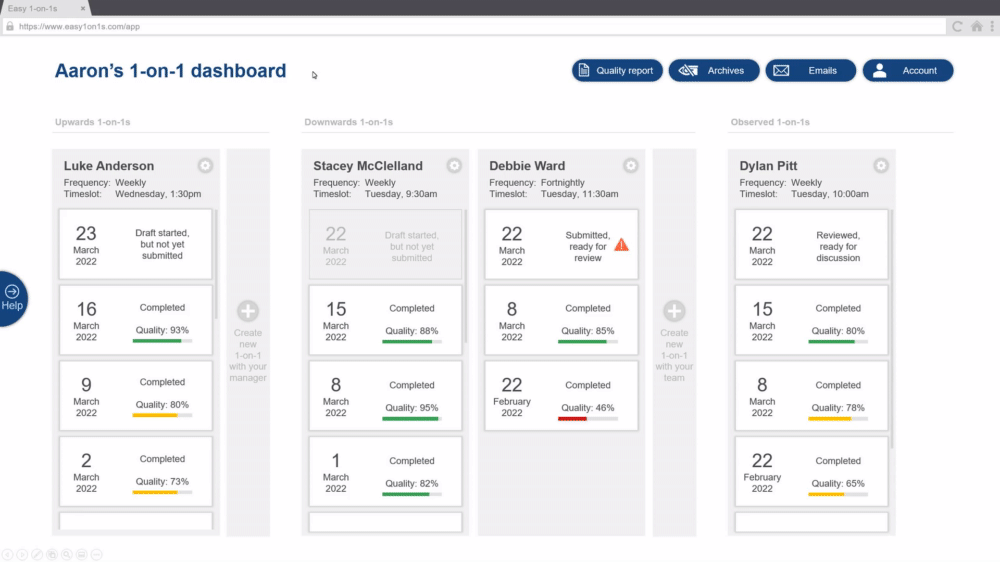 Demo video of intuitive template