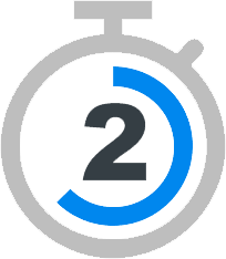 40 second clock icon